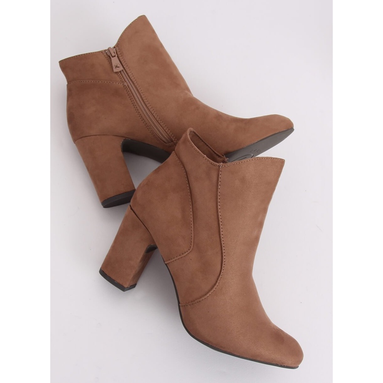 Botas bege de salto alto K1809810 Taupe 1 Botas bege de salto alto K1809810 Taupe 1