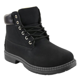 Botas de neve isoladas pretas C-9U5-1 preto 1 Botas de neve isoladas pretas C-9U5-1 preto 1