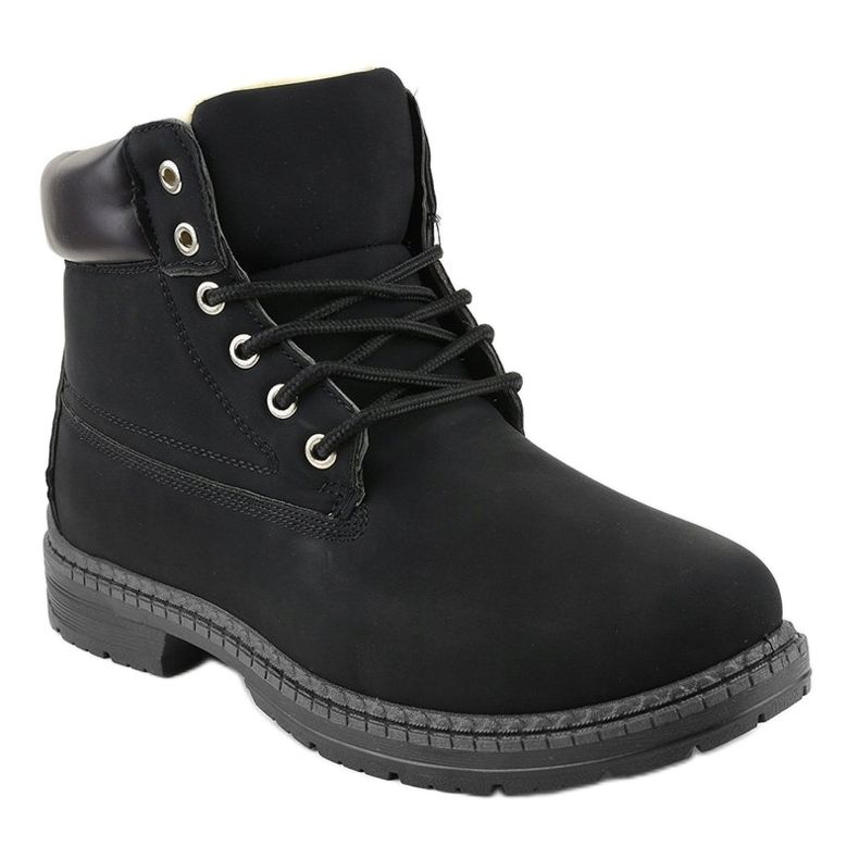Botas de neve isoladas pretas C-9U5-1 preto 1 Botas de neve isoladas pretas C-9U5-1 preto 1