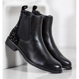 J. Star Botas com Cristais preto 2 J. Star Botas com Cristais preto 2