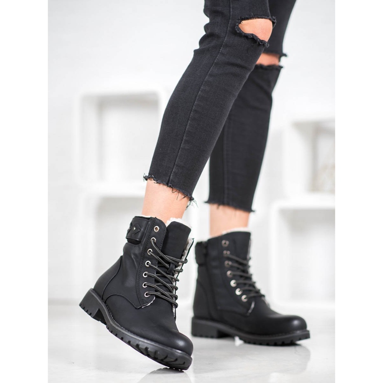 SHELOVET Elegant Trappers preto 2