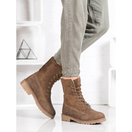 Super Me Botas de amarrar cáqui verde 2 Super Me Botas de amarrar cáqui verde 2