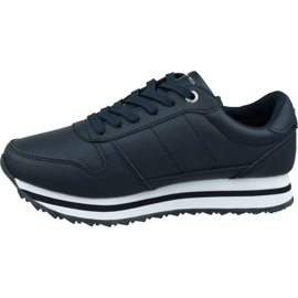 Sapatilhas Tommy Hilfiger Tommy Retro Cristal W FW0FW04683 Cki azul marinho 1