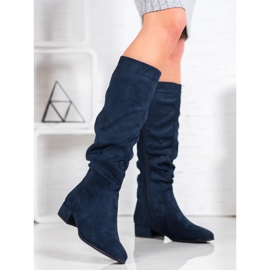 Super Mode Botas Clássicas Azul Marinho 1
