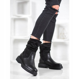 SHELOVET Botas quentes na plataforma preto 1