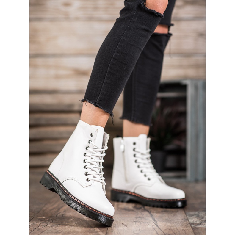 SHELOVET Trabalhadores brancos com couro ecológico 2