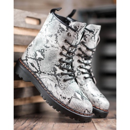 SHELOVET Eco Leather Workers Snake Print branco 1