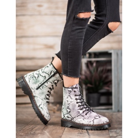 SHELOVET Eco Leather Workers Snake Print branco 2