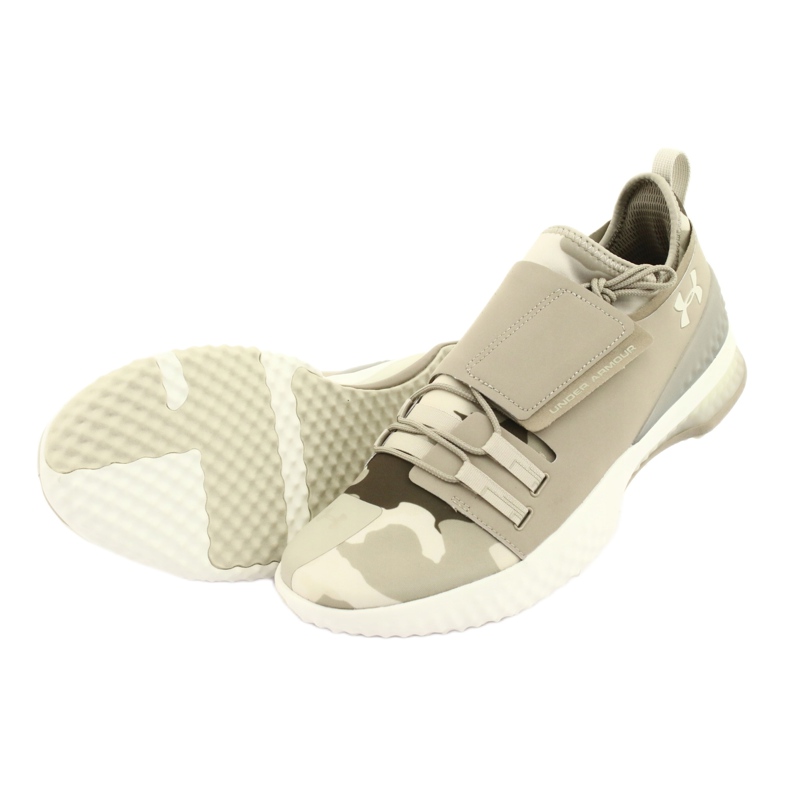 Under Armour Architech 3Di Valor M 3000 368-200 tênis de treinamento marrom verde 5