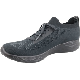 Skechers You Shine Trainers W 14957-BKGY cinza 1