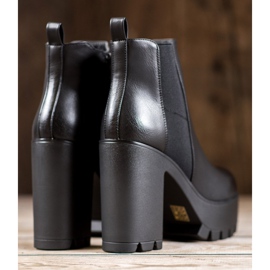 Seastar Botas elegantes na plataforma preto 1