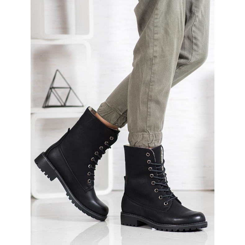 SHELOVET Botas de caminhada com haste retrátil preto 2