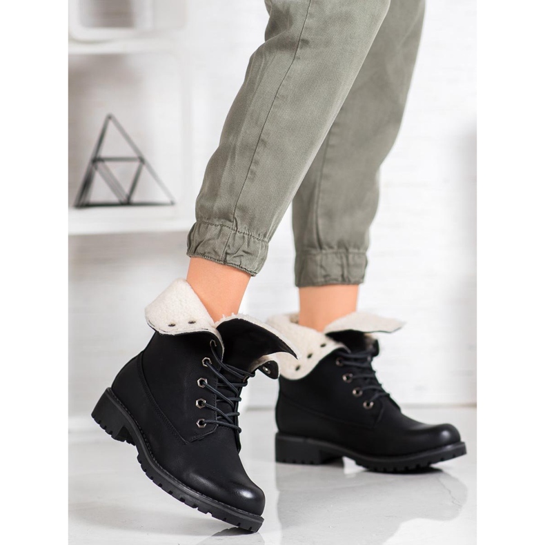 SHELOVET Botas de caminhada com haste retrátil preto 1