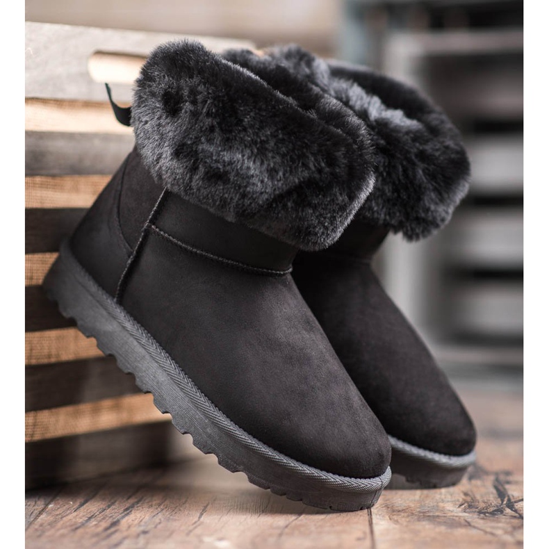 SHELOVET Mukluki Com Pele preto 2