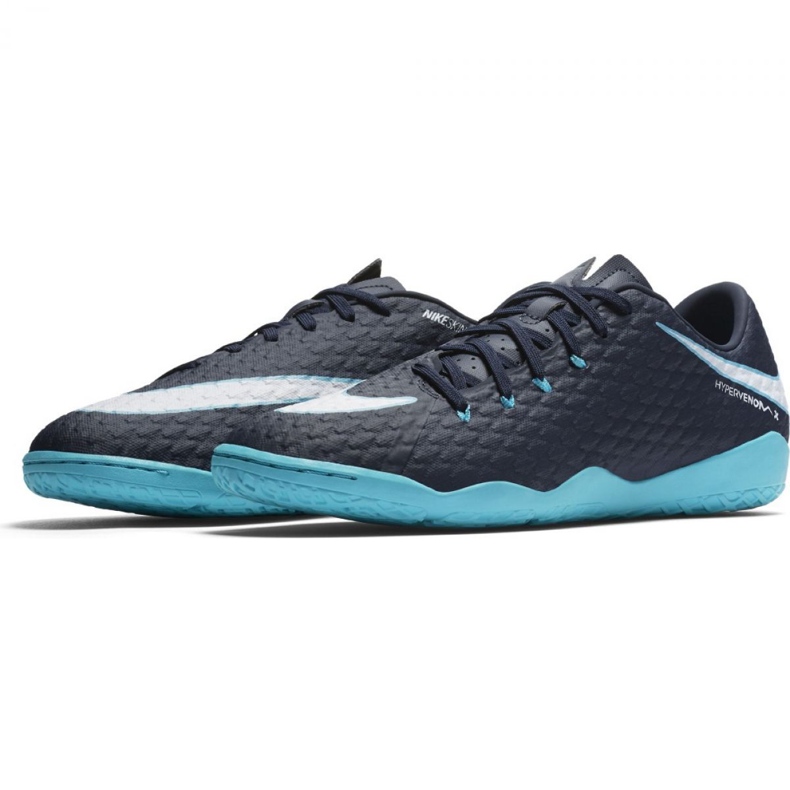 Tênis indoor Nike HypervenomX Phelon Iii Ic multicolorido azul marinho 1