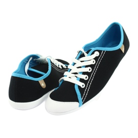 Sapatos juvenis Befado 248Q019 preto azul 4