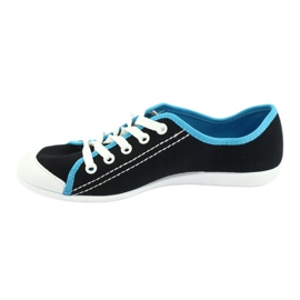 Sapatos juvenis Befado 248Q019 preto azul 2