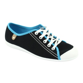 Sapatos juvenis Befado 248Q019 preto azul 1
