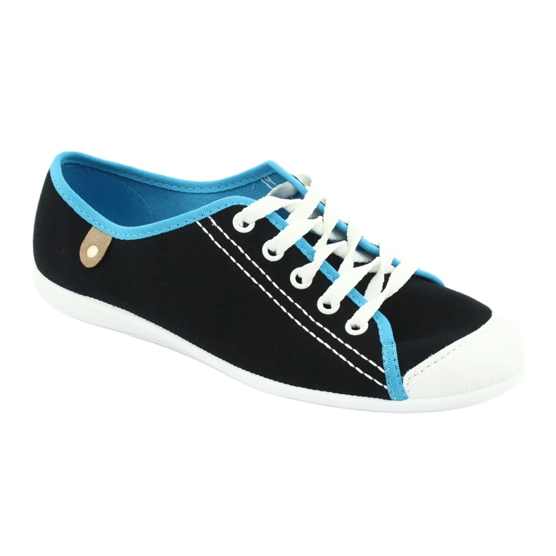 Sapatos juvenis Befado 248Q019 preto azul 1