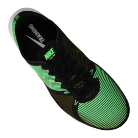 Tênis de treinamento Nike Free Trainer 3.0 V4 M 749361-033 preto verde 1