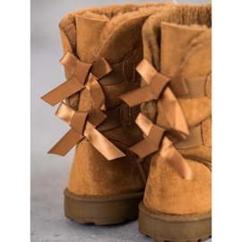 Haver Botas de neve quente com arcos castanho 1