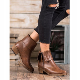 Kylie Botas de caubói com cano enrolado castanho 1 Kylie Botas de caubói com cano enrolado castanho 1