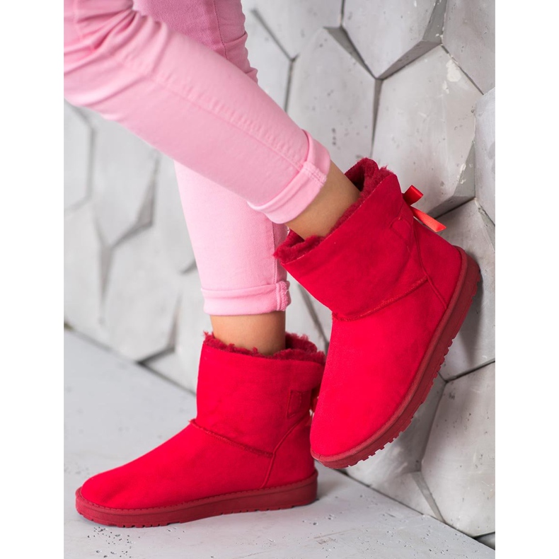 Haver Mukluki confortável vermelho 1