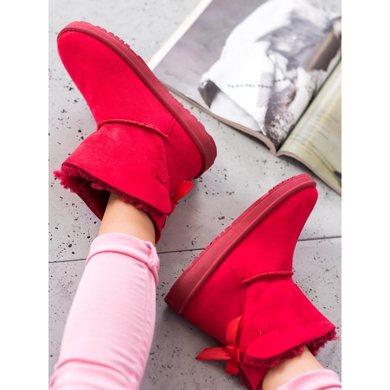 Haver Mukluki confortável vermelho 2