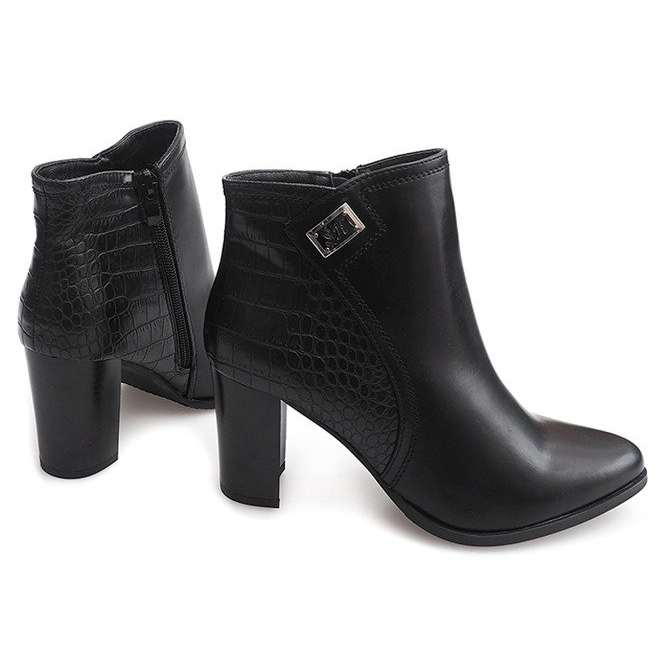 Botas de salto 6315 pretas preto 1