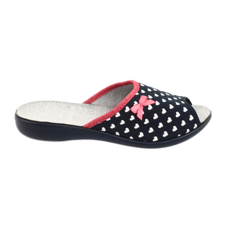 Sapatos femininos Befado pu 254D099 branco azul marinho 1