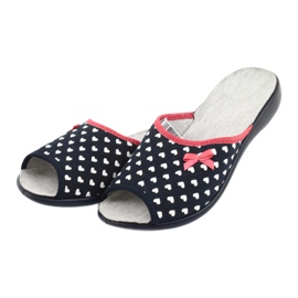 Sapatos femininos Befado com corações pu 254D099 branco vermelho azul marinho 3