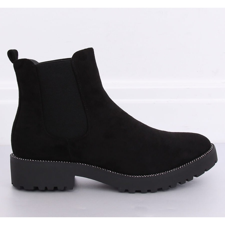 Botas pretas Chelsea para mulheres 7683-PA pretas preto 2