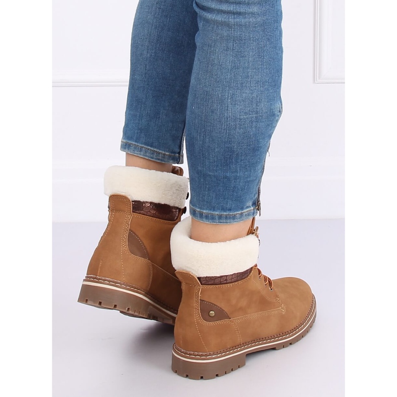 Botas de madeira camelo 185-PA Camel marrom 2