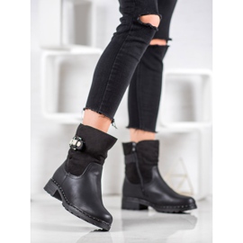 SHELOVET Trabalhadores Quentes Com Pele De Carneiro preto 1