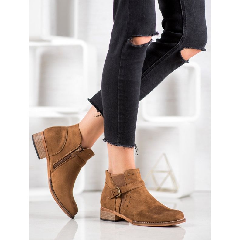 Clowse Botas de camelo com fivela castanho 1