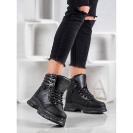 Yes Mile Tênis pretos na plataforma 1