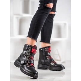 Weide Botas de rock com fivela preto 2