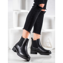 SHELOVET Botas Chelsea Slip-On preto 1