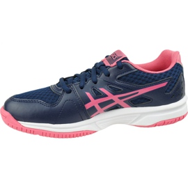 Tênis Asics Upcourt 3 W 1072A012-407 voleibol amarelo azul marinho 1