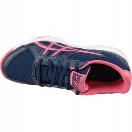 Tênis Asics Upcourt 3 W 1072A012-407 voleibol amarelo azul marinho 2