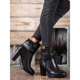 SDS Botas elegantes de salto alto preto 1