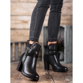 SDS Botas elegantes de salto alto preto 2
