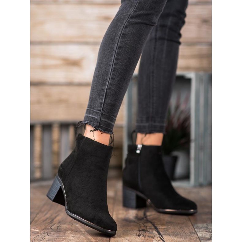 Super Me Botas quentes de salto alto preto 2