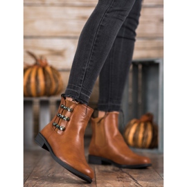 SHELOVET Botas chelsea elegantes marrom 1