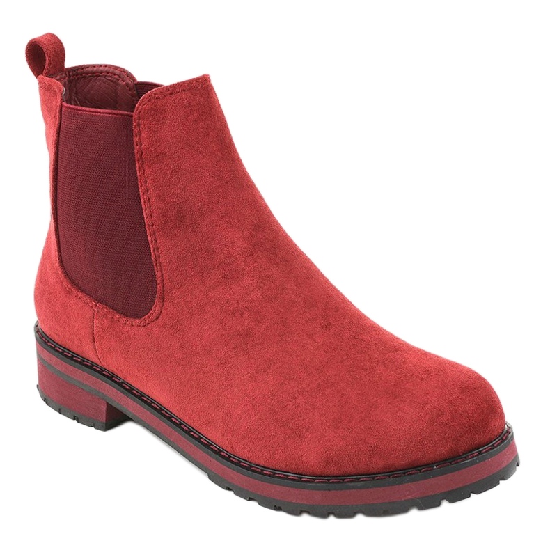 Botas marrons isoladas F-3799 vermelho 1 Botas marrons isoladas F-3799 vermelho 1