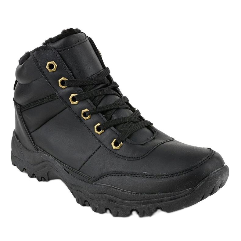 Botas pretas com isolamento para homens GT-9578-1 preto 1 Botas pretas com isolamento para homens GT-9578-1 preto 1