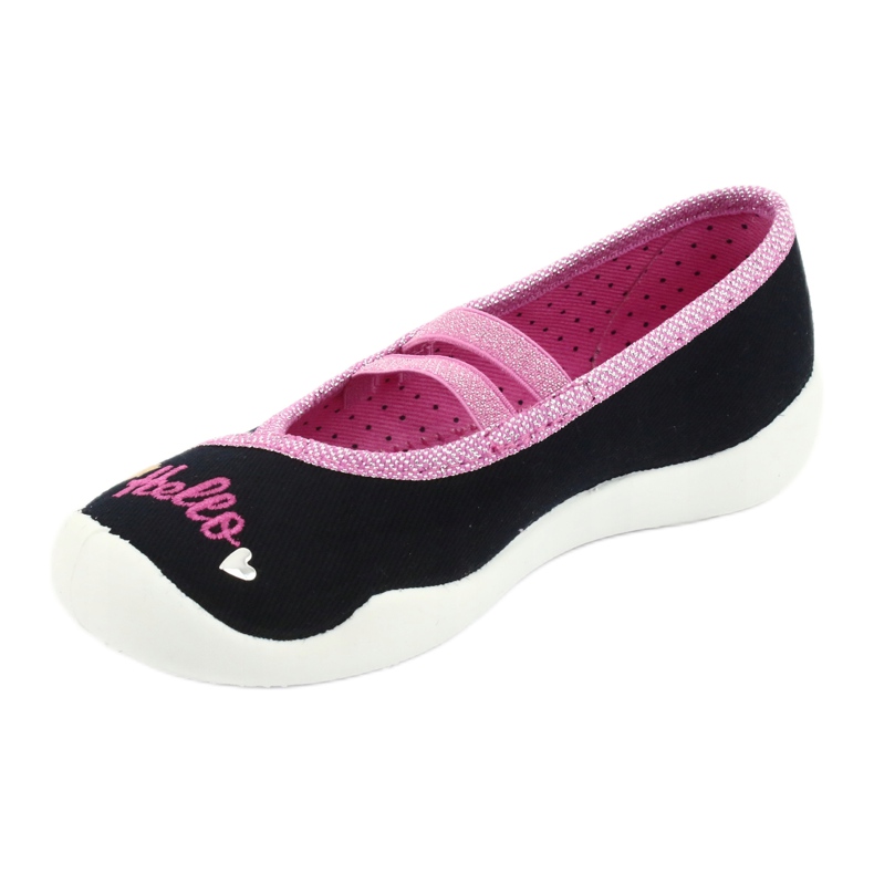 Calçados infantis Befado 116X255 azul marinho rosa 2