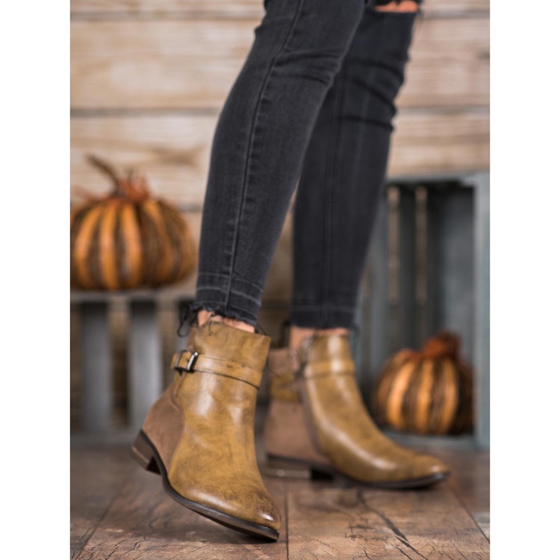 Super Mode Botas Com Zircônia Cúbica marrom 2