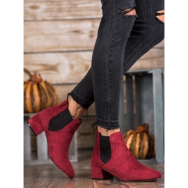Ideal Shoes Chelsea Boots Com Glitter vermelho 4