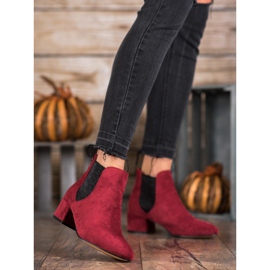 Ideal Shoes Chelsea Boots Com Glitter vermelho 1